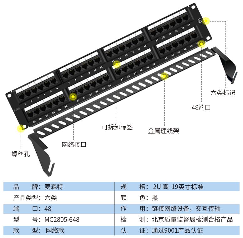 MC2805-648(六類網(wǎng)絡(luò)款48口)規(guī)格參數(shù)