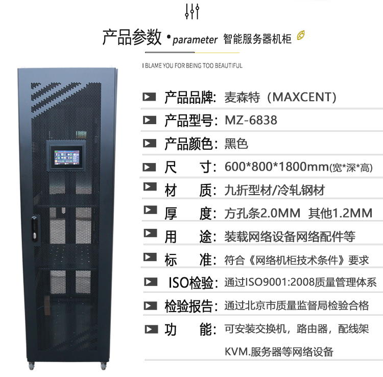 MZ6838智能機柜1.8米38U服務(wù)器機柜800深產(chǎn)品參數(shù)